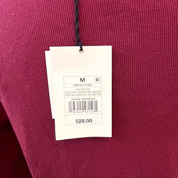 Witchy Fall Maxi Dress Ribbed Puffed Modest Wine NWT Capsule Base Layer MED - Picture 5 of 6